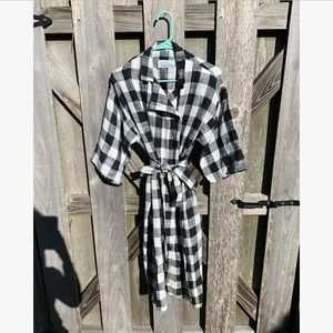 Vintage 80’s light Weight Checkered Peacoat